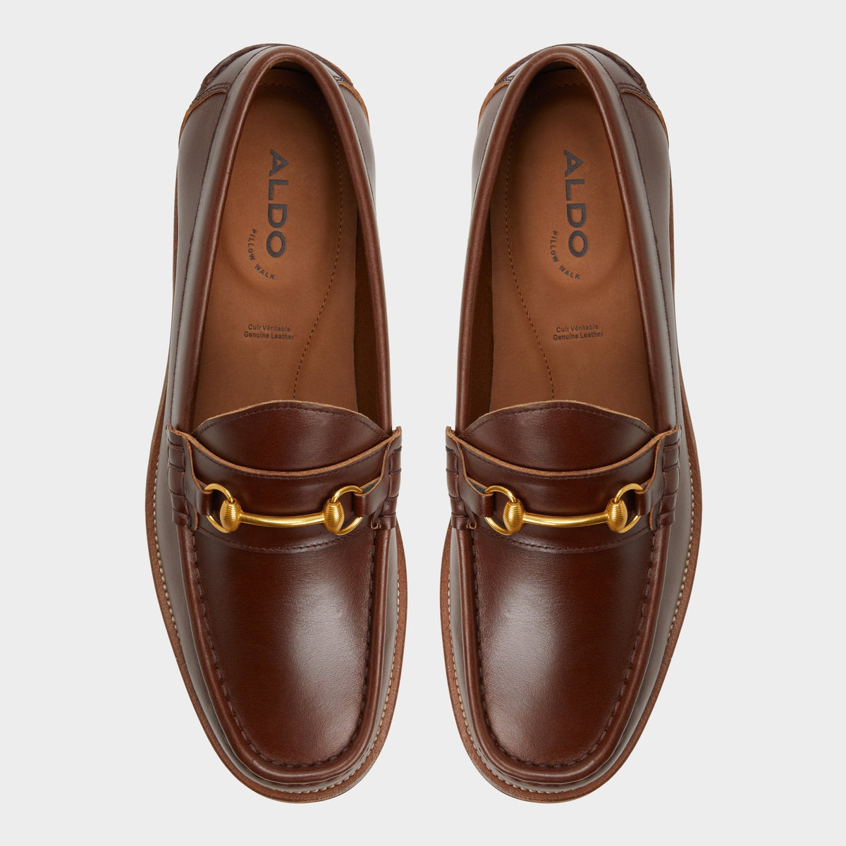 Aldo Wildwoodd Medium Brown Men's Dress Shoes - Loafer