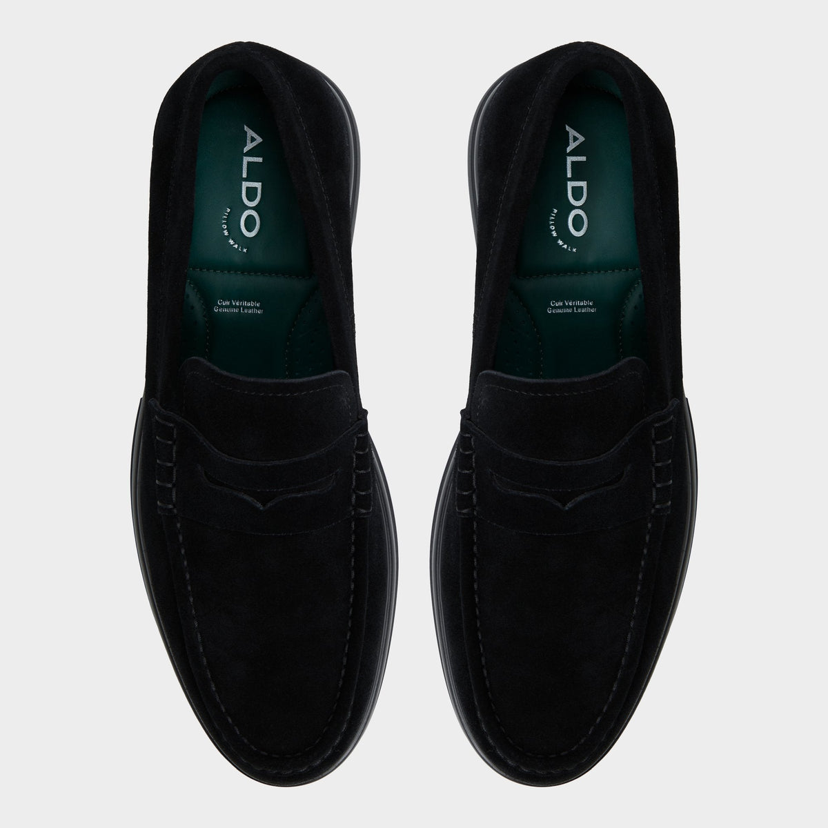 Aldo Tucker Black/Black Men's Dress Shoes - Loafer