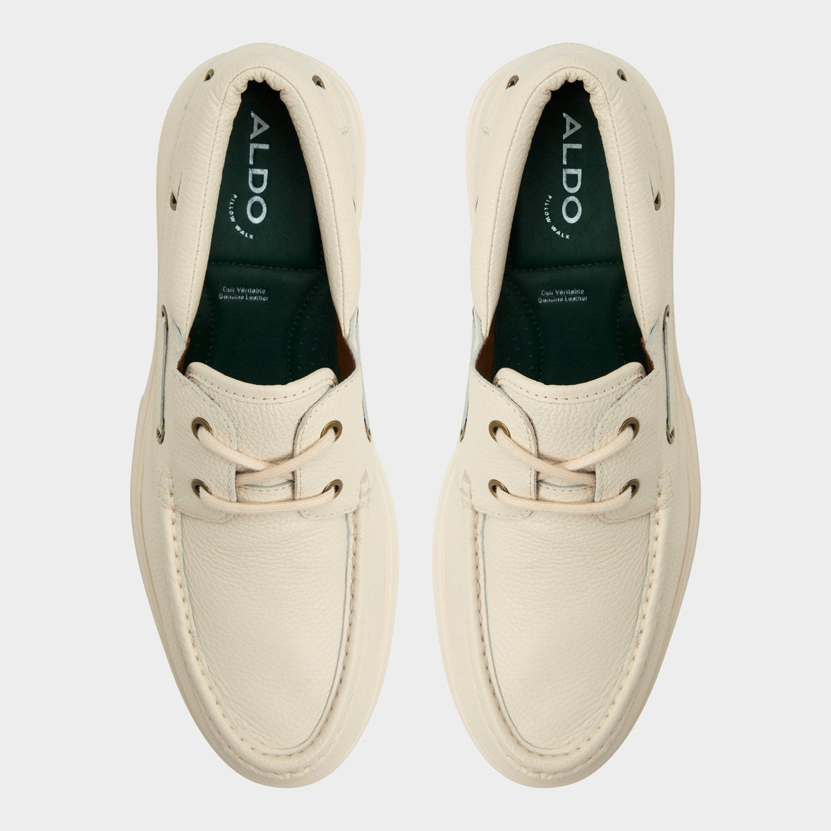 Aldo Seaexplorer Ivory Men's Dress Shoes - Boat shoe