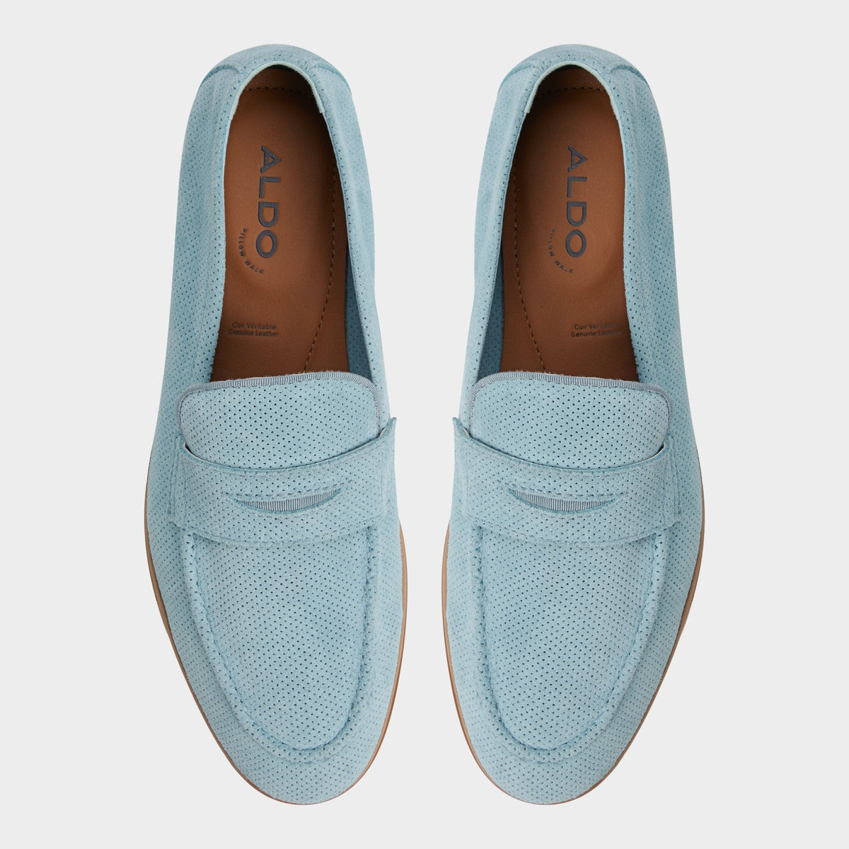 Aldo Journey Light Blue Men's Dress Shoes - Loafer