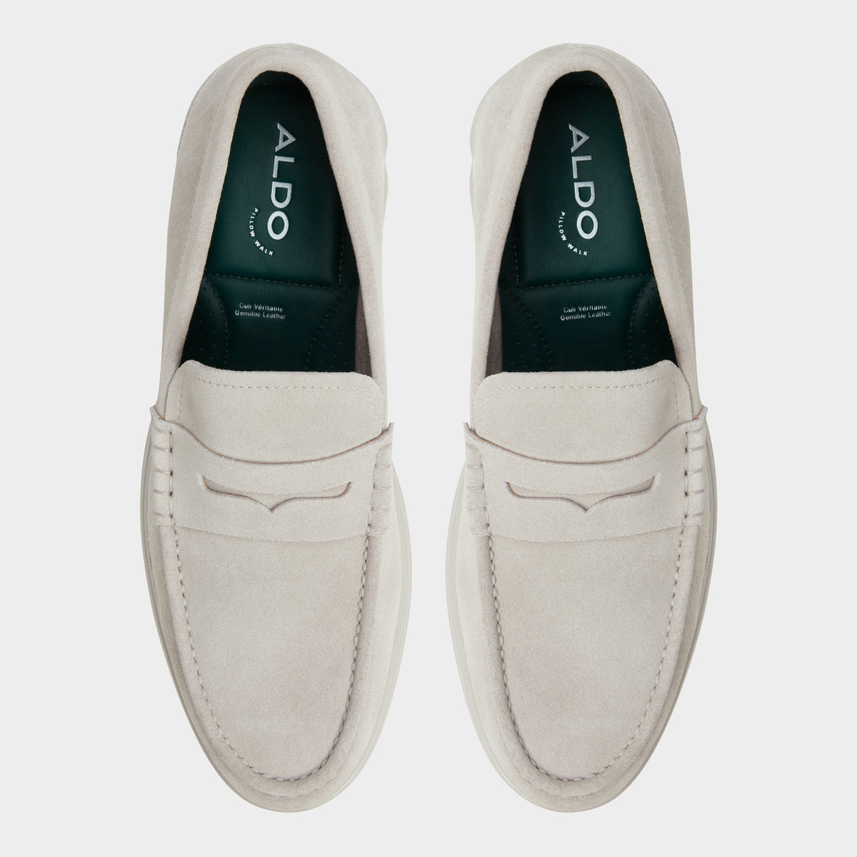 Aldo Tucker Light Grey Men's Dress Shoes - Loafer