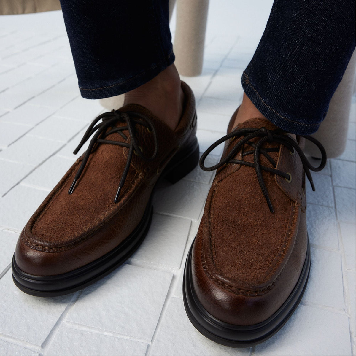 Aldo Seaexplorer Cognac Men's Dress Shoes - Boat shoe