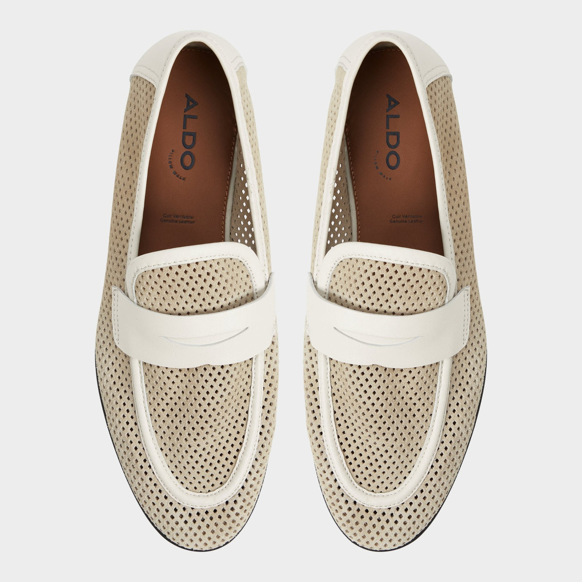 Aldo Arnold Beige Men's Dress Shoes - Loafer