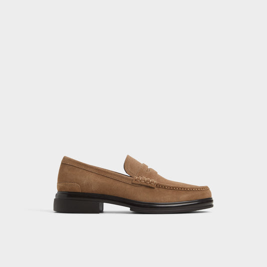 Aldo Tucker Other Brown Leather Suede Men's Dress Shoes - Loafer