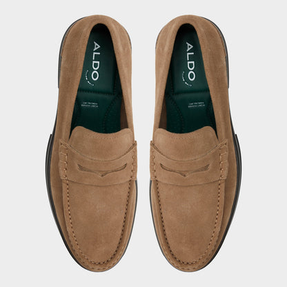 Aldo Tucker Other Brown Leather Suede Men's Dress Shoes - Loafer