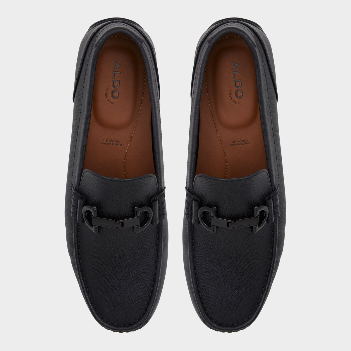 Aldo Orlovoflexx Open Black Men's Loafers & Slip-Ons - Driving shoe