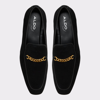 Aldo Umo Open Black Men's Dress Shoes - Loafer