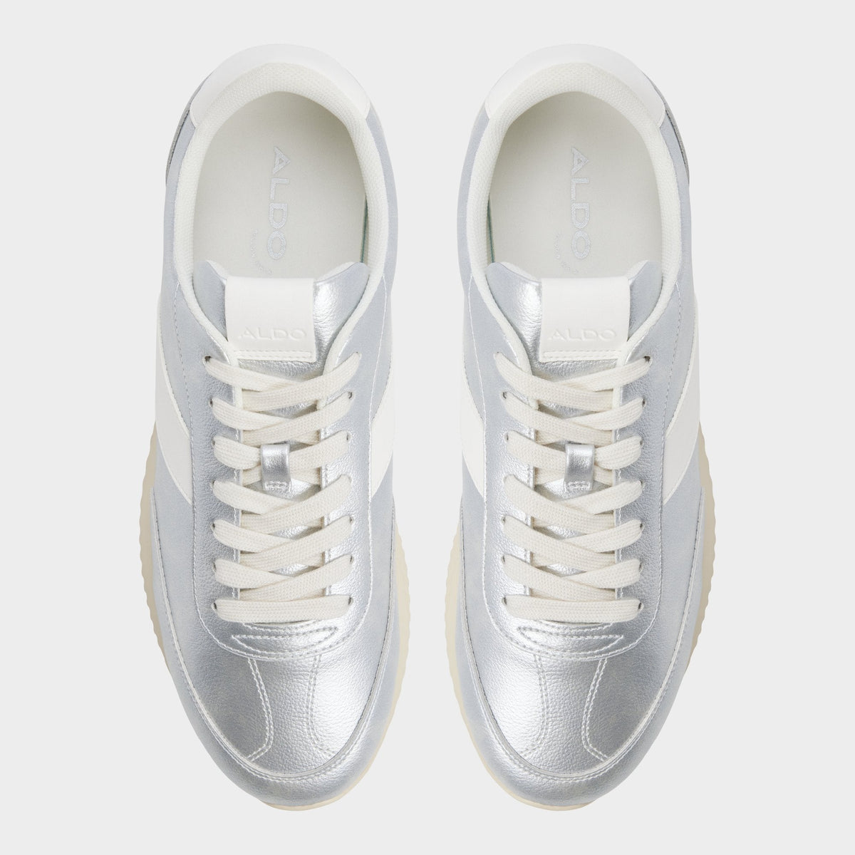Aldo Nathaniel in Silver - Low top sneaker, Cup sole