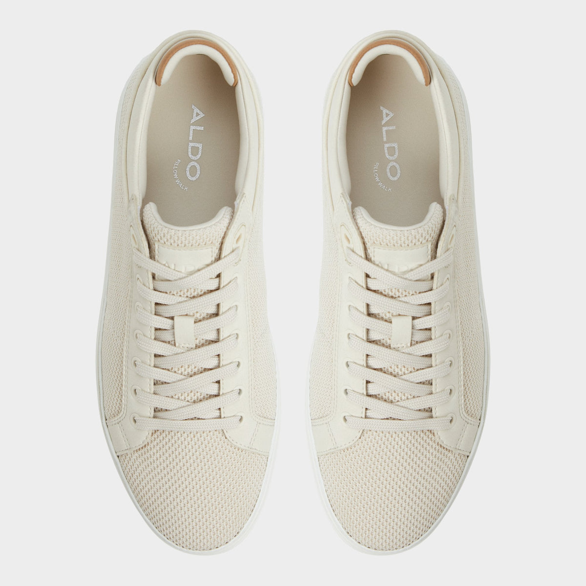 Aldo Finespec Bone Synthetic Knit Men's Low top - Low top sneaker