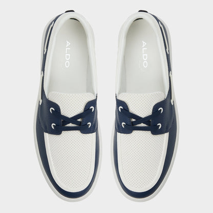 Aldo Wildwave White/Navy Men's Casual Shoes - Boat shoe