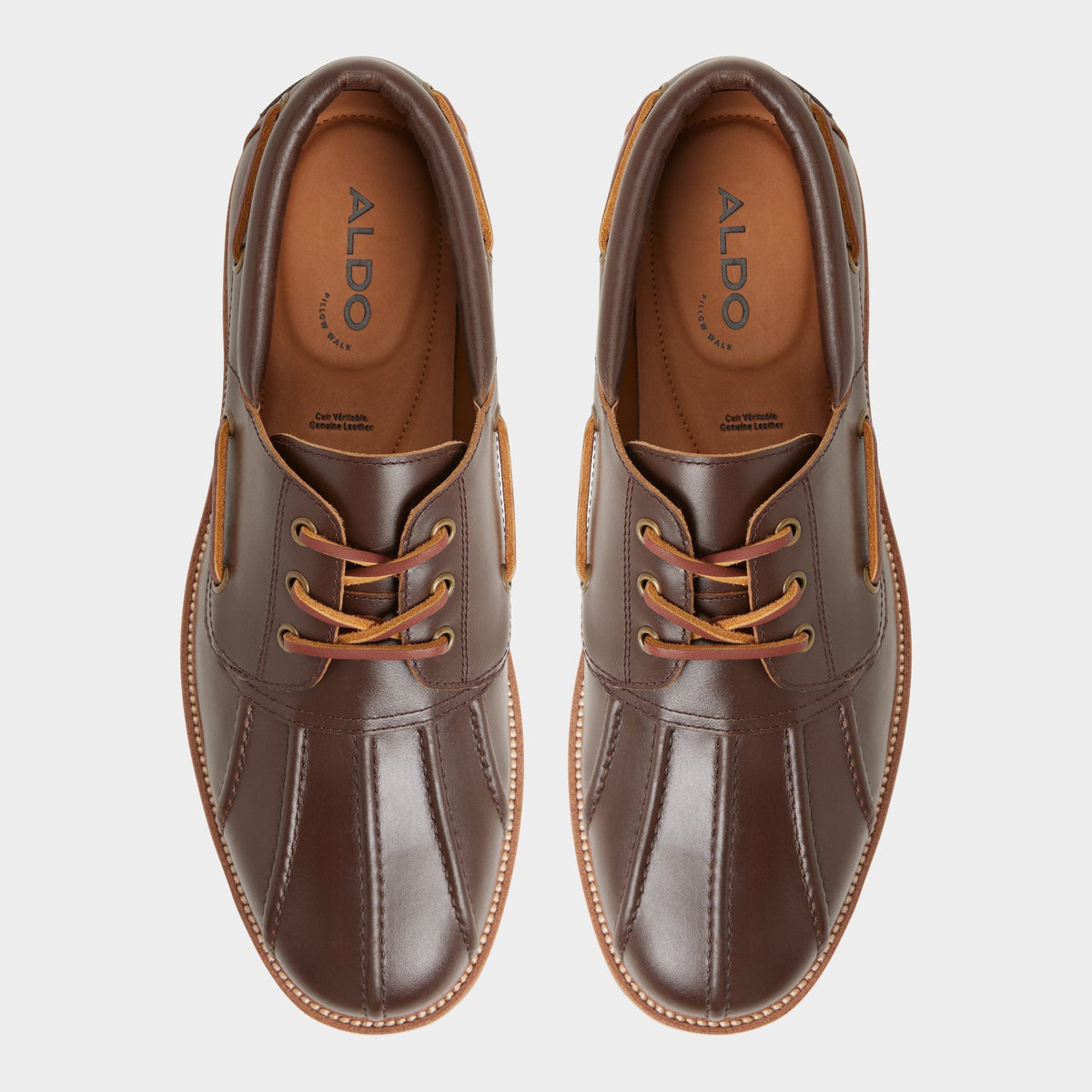 Aldo Finn in Medium Brown - Boat shoe, Lug sole