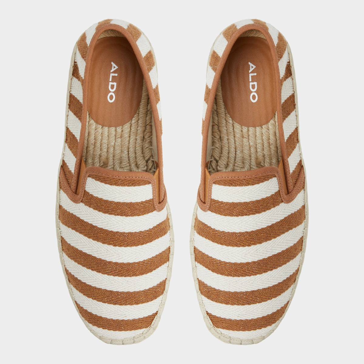 Aldo Johnney Cognac Textile Canvas Men's Espadrilles - Espadrille