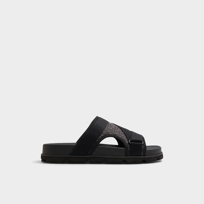 Aldo Deniels Open Black Men's Slides - Slide sandal