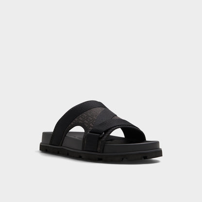 Aldo Deniels Open Black Men's Slides - Slide sandal