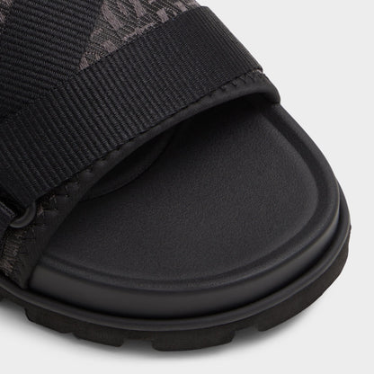 Aldo Deniels Open Black Men's Slides - Slide sandal