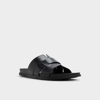 Aldo Padien Black Men's Sandals & Slides - Slide sandal