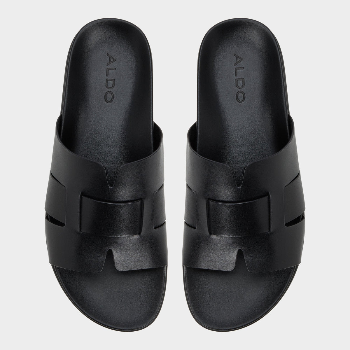 Aldo Padien Black Men's Sandals & Slides - Slide sandal