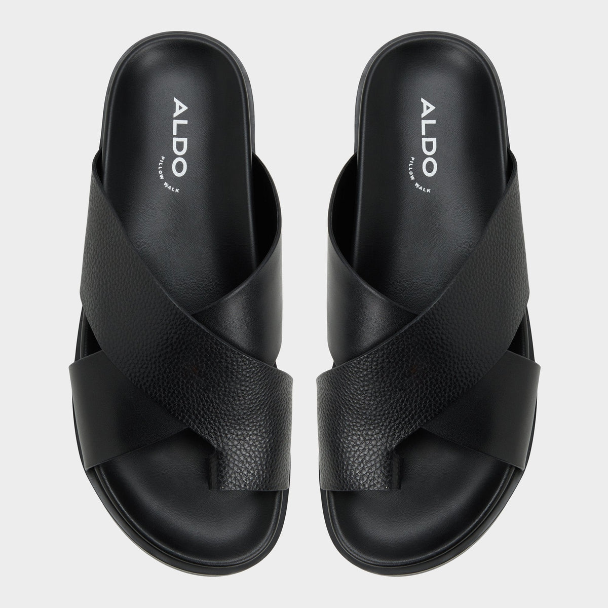 Aldo Darley Black Men's Sandals & Slides - Strappy flat sandal