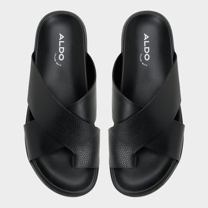 Aldo Darley Black Men's Sandals & Slides - Strappy flat sandal