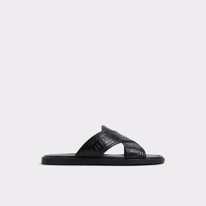 Aldo Olino Open Black Men's Slides - Slide sandal