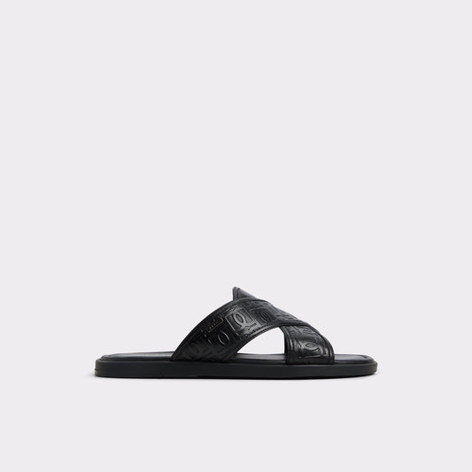 Aldo Olino Open Black Men's Slides - Slide sandal