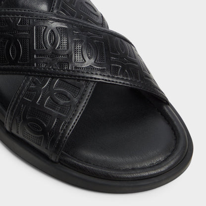 Aldo Olino Open Black Men's Slides - Slide sandal