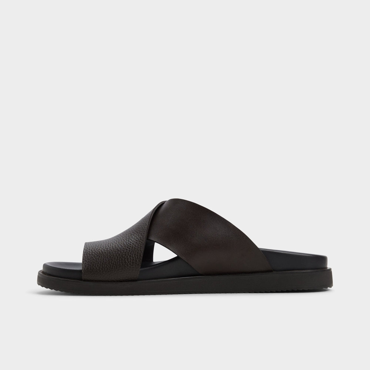 Aldo Darley Dark Brown Men's Sandals & Slides - Strappy flat sandal