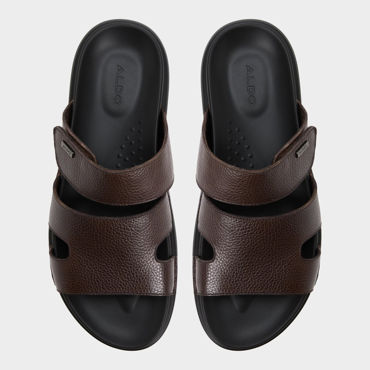 Aldo Windham Dark Brown Men's Sandals & Slides - Slide sandal