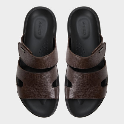 Aldo Windham Dark Brown Men's Sandals & Slides - Slide sandal