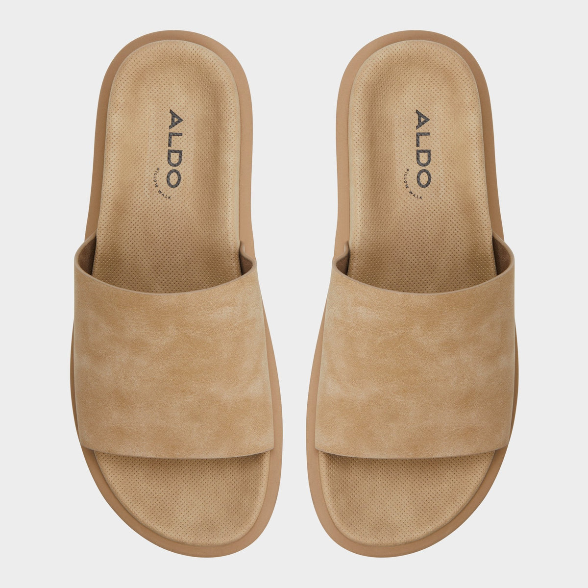 Aldo Galesa Light Beige Men's Slides - Slide sandal