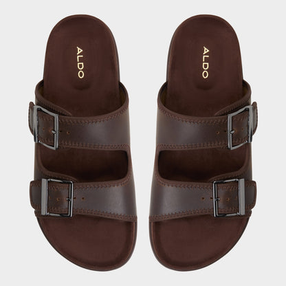 Aldo Sunnyside Dark Brown Men's Slides - Slide sandal