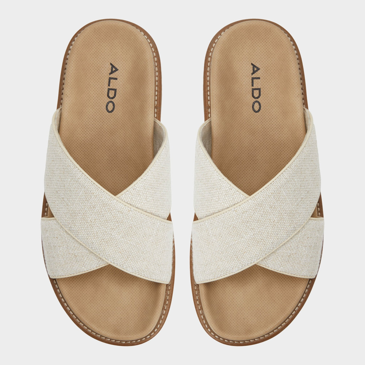Aldo Marrin Open Beige Men's Slides - Slide sandal