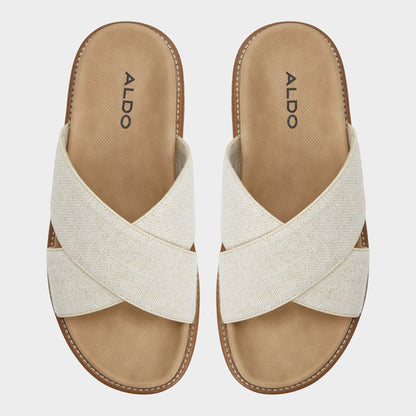 Aldo Marrin Open Beige Men's Slides - Slide sandal