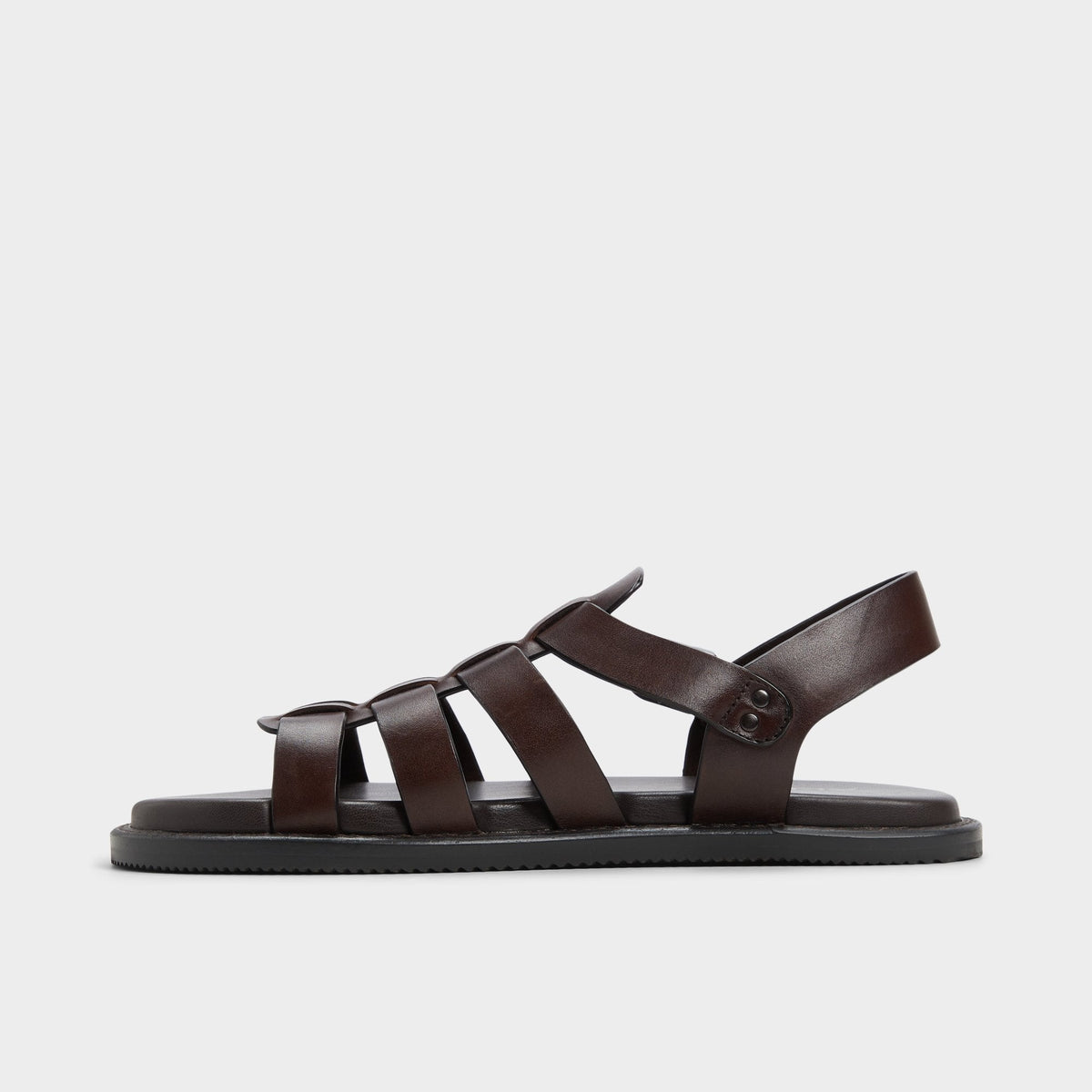 Aldo Warley Dark Brown Men's Sandals & Slides - Strappy flat sandal