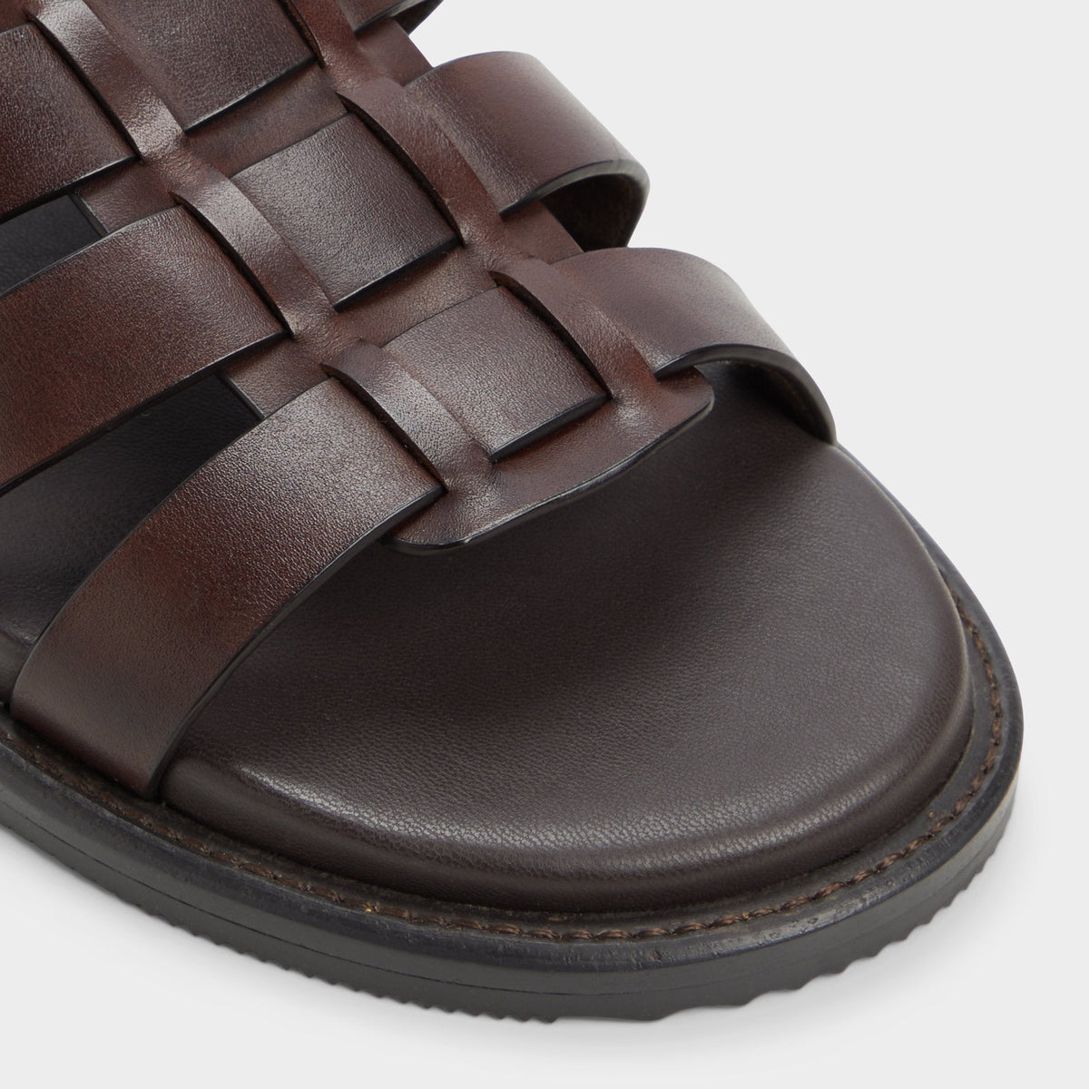 Aldo Warley Dark Brown Men's Sandals & Slides - Strappy flat sandal
