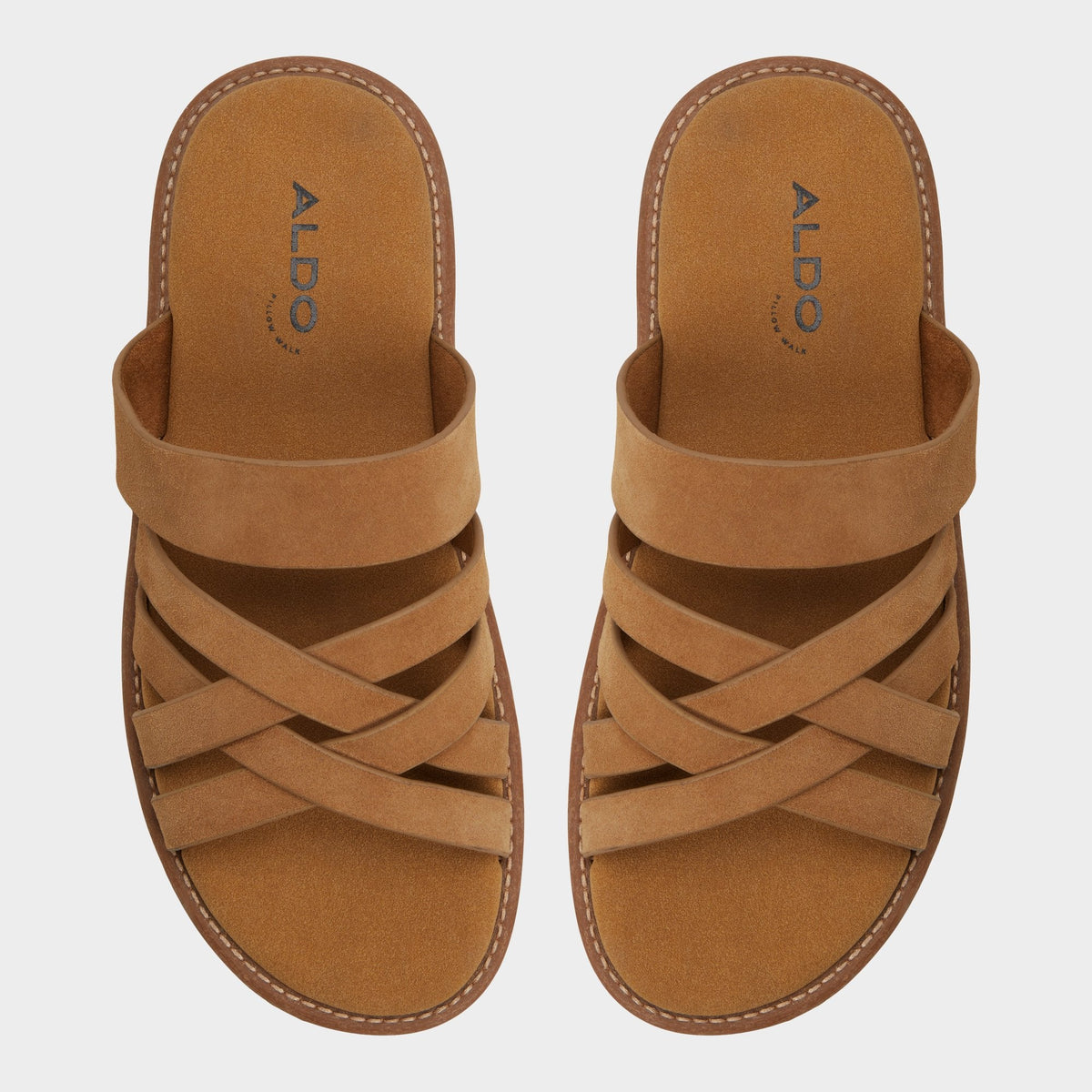 Aldo Haniff Camel Men's Sandals & Slides - Strappy flat sandal