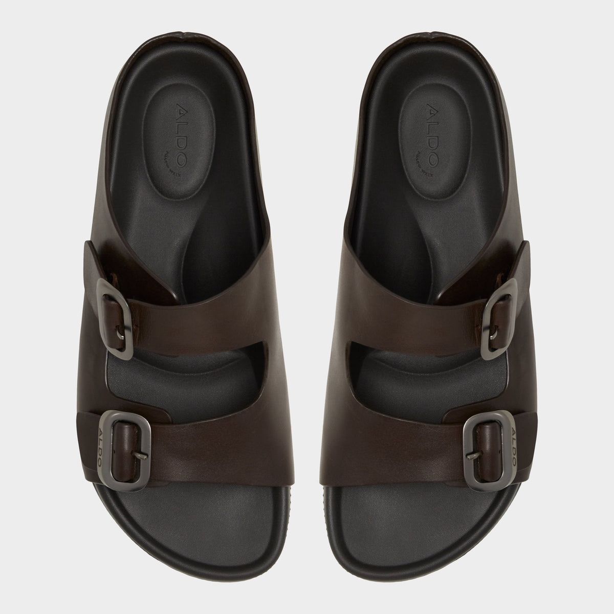 Aldo Kennebunk Dark Brown Men's Slides - Slide sandal