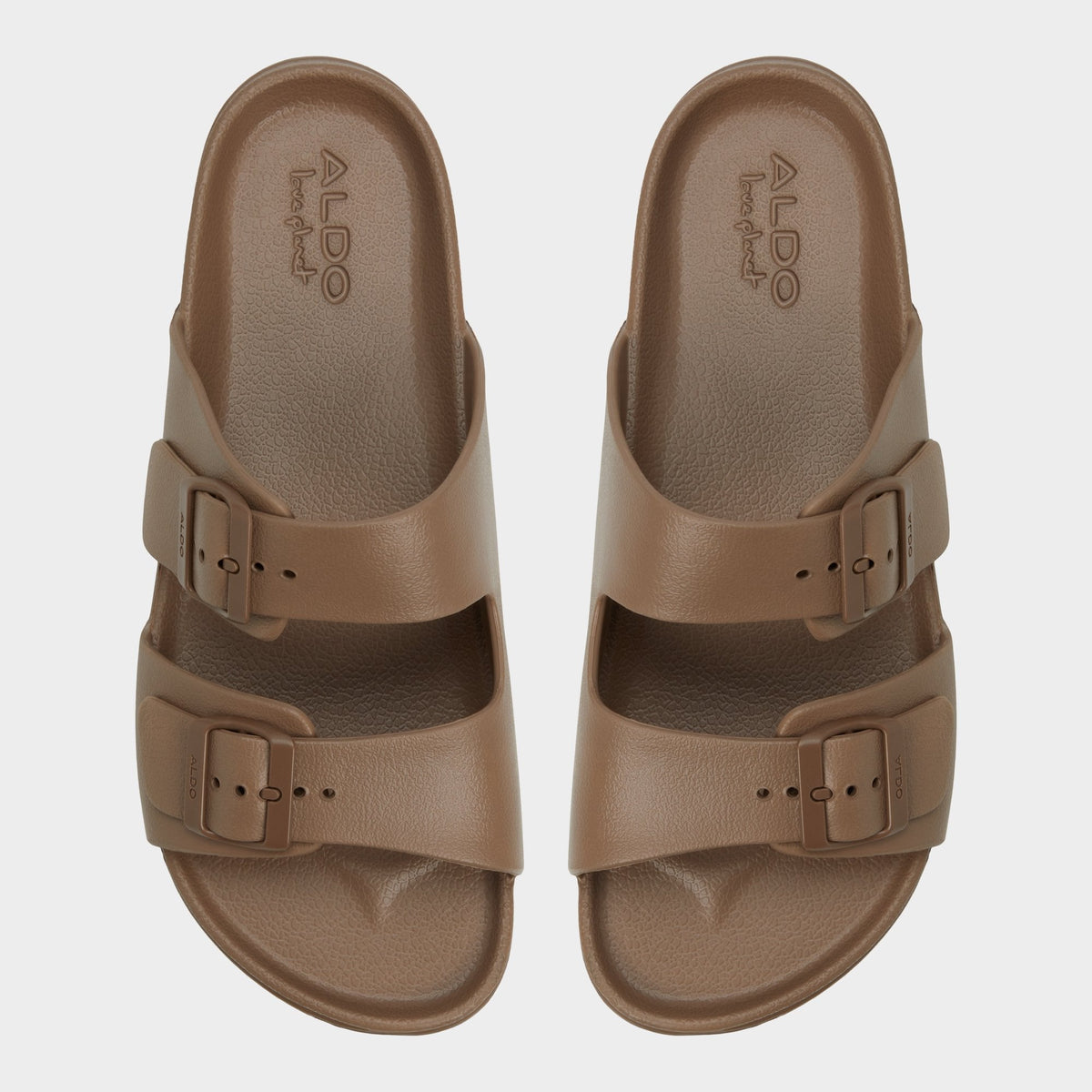 Aldo Hideo Light Brown Men's Slides - Slide sandal