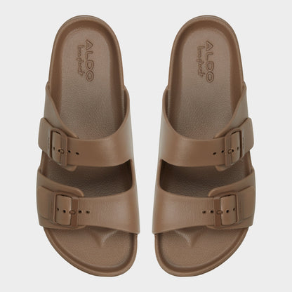 Aldo Hideo Light Brown Men's Slides - Slide sandal