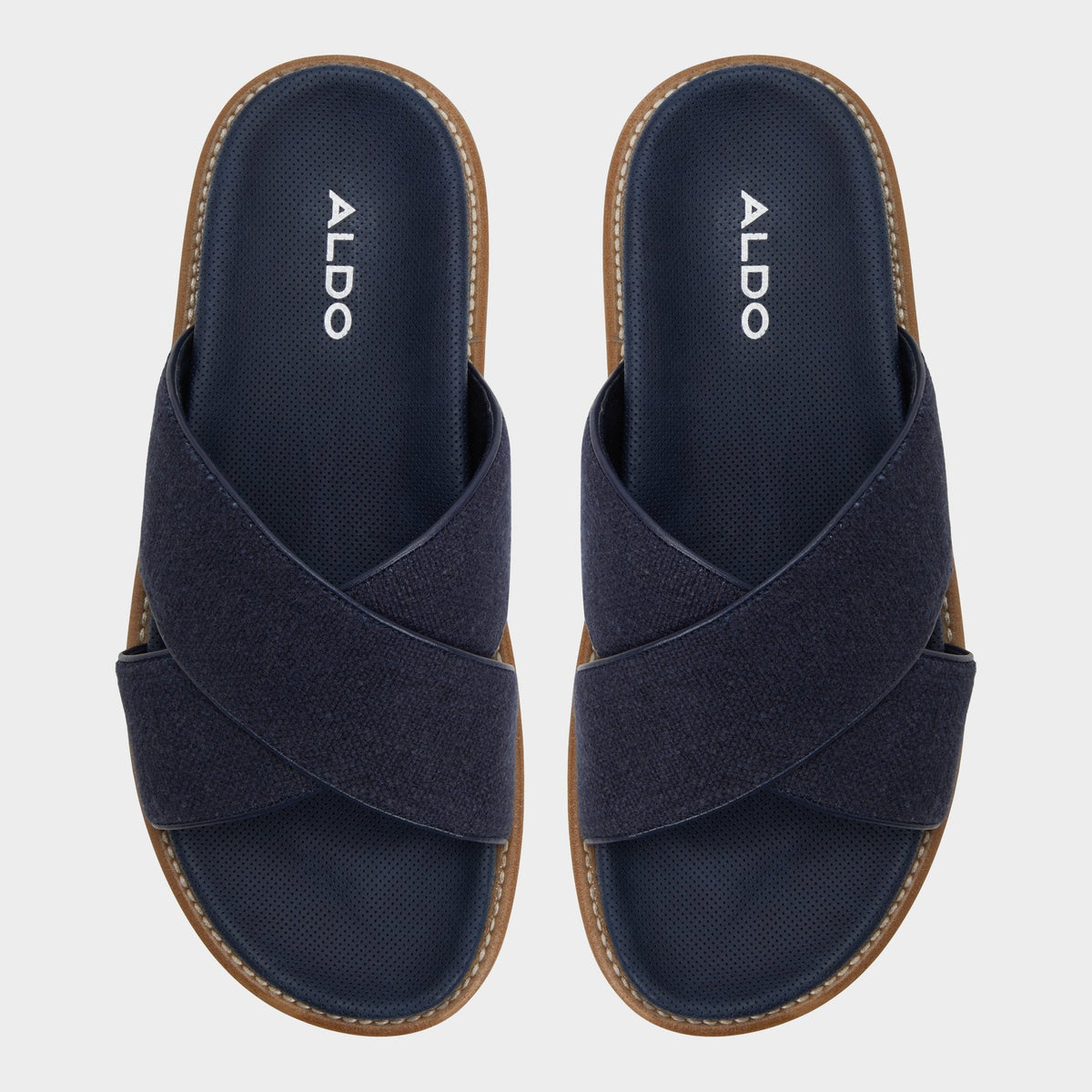 Aldo Marrin Navy Men's Slides - Slide sandal