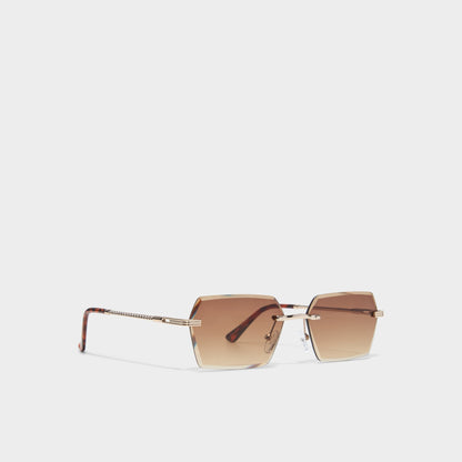 Aldo Kaaolle Gold Men's Rectangle - Rectangle sunglasses