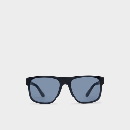 Aldo Tervetes Black Men's Shield - Rectangle sunglasses