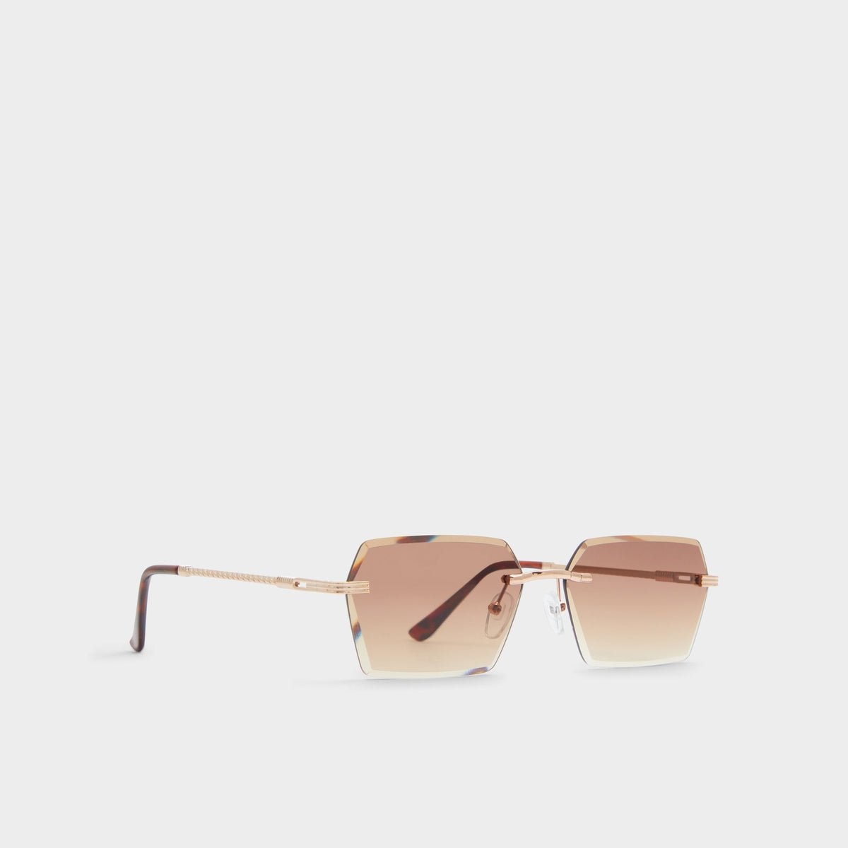 Aldo Arilalith Light Brown Men's Round - Oval sunglasses