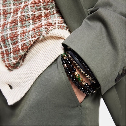 Aldo Alderbrae Dark Green Men's Jewelry - Bracelet