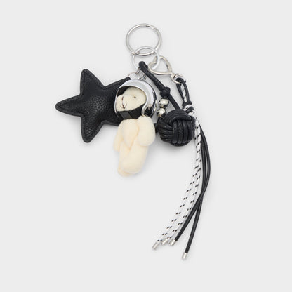 Aldo Astrobear in Black Silver Multi - Bag charm