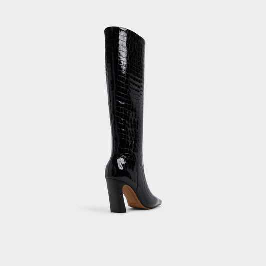 Aldo Vivienna in Black - Knee-high boot, Block heel