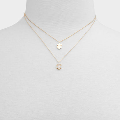 Aldo Besties Gold/Clear Multi Women's Necklaces - Gift set
