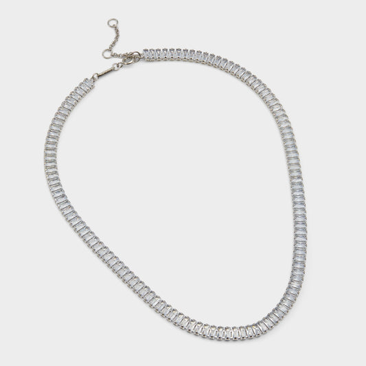 Aldo Maliana Silver/Clear Multi Women's Necklaces - Choker necklace