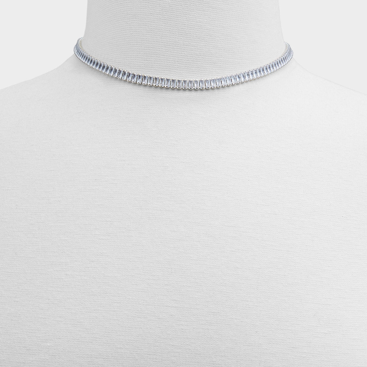 Aldo Maliana Silver/Clear Multi Women's Necklaces - Choker necklace