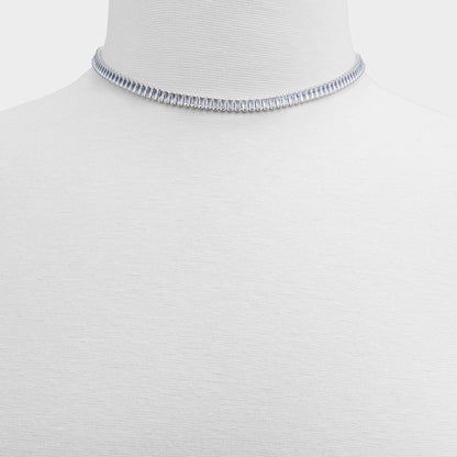 Aldo Maliana Silver/Clear Multi Women's Necklaces - Choker necklace